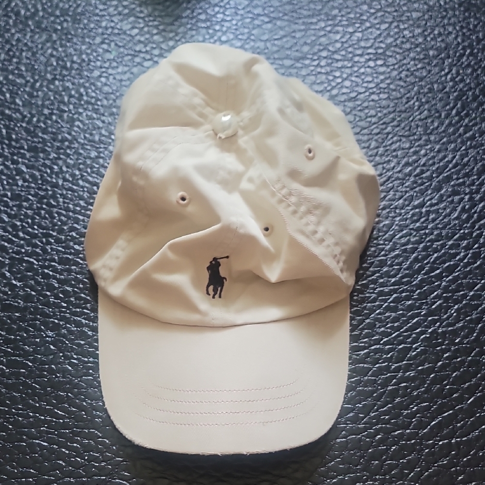 Polo by Ralph Lauren Embroidered Logo Classic Cream Core Cotton Hat